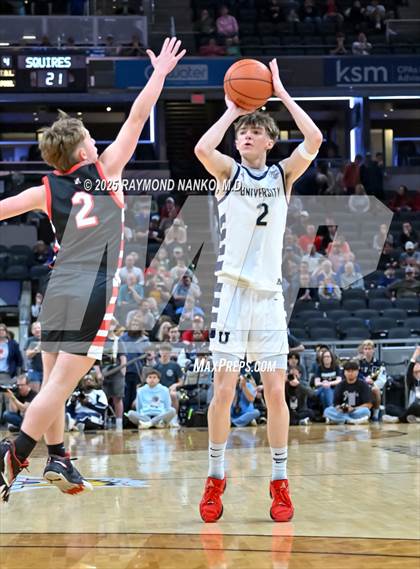 Thumbnail 3 in University vs. Manchester (IHSAA 2A State Championship) photogallery.