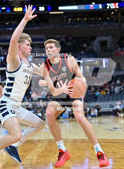 Thumbnail 2 in University vs. Manchester (IHSAA 2A State Championship) photogallery.