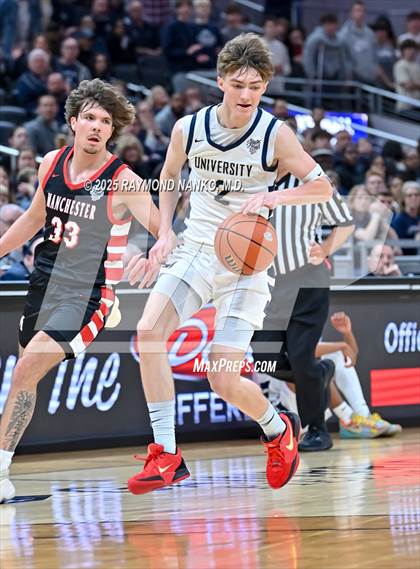 Thumbnail 1 in University vs. Manchester (IHSAA 2A State Championship) photogallery.