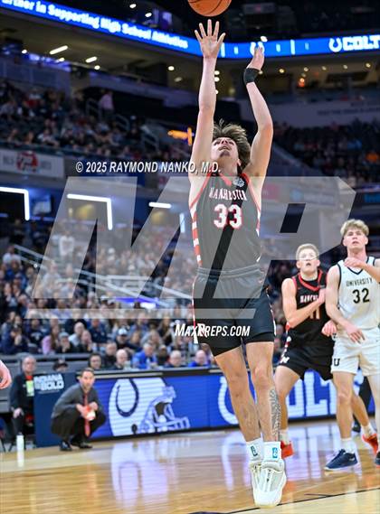 Thumbnail 2 in University vs. Manchester (IHSAA 2A State Championship) photogallery.