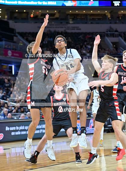 Thumbnail 3 in University vs. Manchester (IHSAA 2A State Championship) photogallery.