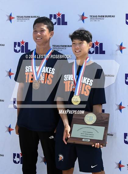 Thumbnail 1 in UIL Tennis Championships (Friday) 4A, 5A,  6A photogallery.