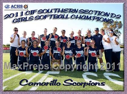 Thumbnail 1 in La Mirada vs. Camarillo (CIF SS D2 Final) photogallery.