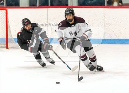 Thumbnail 3 in South Kent School vs Shattuck-St. Mary's (Prep Hockey Conference Showcase) photogallery.