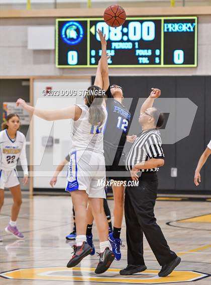 Thumbnail 2 in Priory vs. Pinole Valley (Bishop O'Dowd MLK Classic) photogallery.