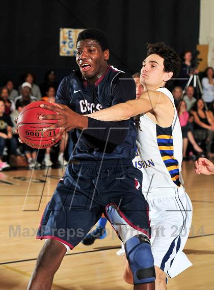 Thumbnail 3 in Riverside Christian vs. Capistrano Valley Christian photogallery.