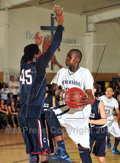 Thumbnail 2 in Riverside Christian vs. Capistrano Valley Christian photogallery.