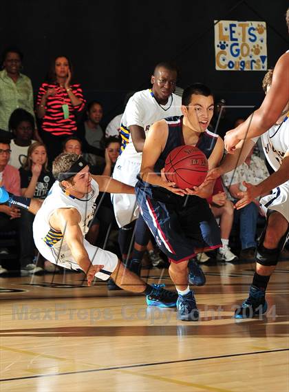 Thumbnail 1 in Riverside Christian vs. Capistrano Valley Christian photogallery.