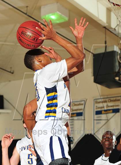 Thumbnail 1 in Riverside Christian vs. Capistrano Valley Christian photogallery.