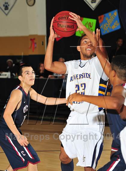 Thumbnail 1 in Riverside Christian vs. Capistrano Valley Christian photogallery.