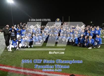 Thumbnail 1 in Frontier (CIF State Div. 3-AA Awards) photogallery.