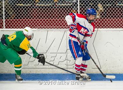 Thumbnail 1 in Mount St. Charles Academy vs Bishop Guertin (Mount St. Charles Holiday Face-Off) photogallery.