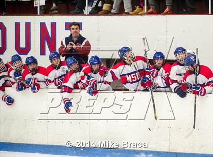 Thumbnail 1 in Mount St. Charles Academy vs Bishop Guertin (Mount St. Charles Holiday Face-Off) photogallery.