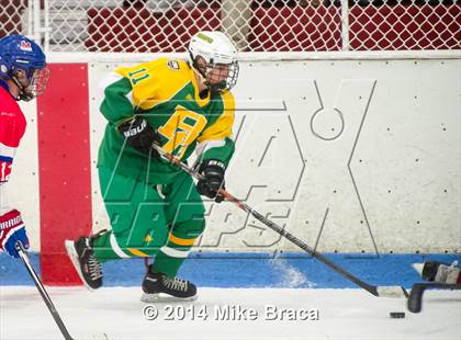 Thumbnail 1 in Mount St. Charles Academy vs Bishop Guertin (Mount St. Charles Holiday Face-Off) photogallery.
