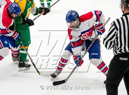 Thumbnail 1 in Mount St. Charles Academy vs Bishop Guertin (Mount St. Charles Holiday Face-Off) photogallery.