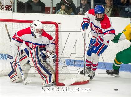 Thumbnail 1 in Mount St. Charles Academy vs Bishop Guertin (Mount St. Charles Holiday Face-Off) photogallery.