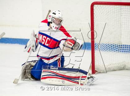 Thumbnail 2 in Mount St. Charles Academy vs Bishop Guertin (Mount St. Charles Holiday Face-Off) photogallery.