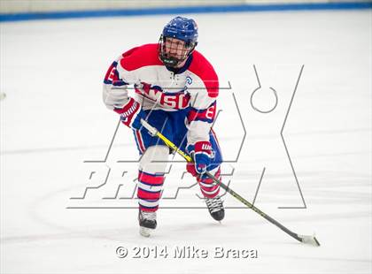 Thumbnail 2 in Mount St. Charles Academy vs Bishop Guertin (Mount St. Charles Holiday Face-Off) photogallery.