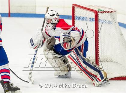 Thumbnail 1 in Mount St. Charles Academy vs Bishop Guertin (Mount St. Charles Holiday Face-Off) photogallery.
