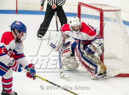 Thumbnail 2 in Mount St. Charles Academy vs Bishop Guertin (Mount St. Charles Holiday Face-Off) photogallery.