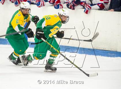 Thumbnail 1 in Mount St. Charles Academy vs Bishop Guertin (Mount St. Charles Holiday Face-Off) photogallery.