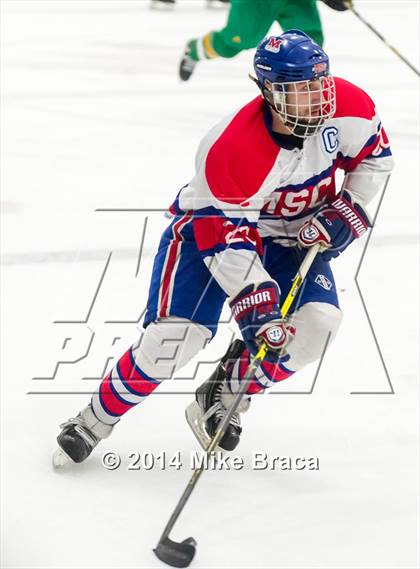Thumbnail 3 in Mount St. Charles Academy vs Bishop Guertin (Mount St. Charles Holiday Face-Off) photogallery.