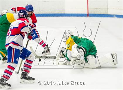 Thumbnail 2 in Mount St. Charles Academy vs Bishop Guertin (Mount St. Charles Holiday Face-Off) photogallery.