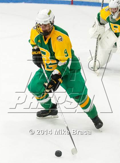 Thumbnail 1 in Mount St. Charles Academy vs Bishop Guertin (Mount St. Charles Holiday Face-Off) photogallery.