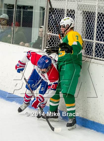 Thumbnail 2 in Mount St. Charles Academy vs Bishop Guertin (Mount St. Charles Holiday Face-Off) photogallery.