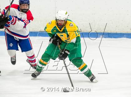 Thumbnail 1 in Mount St. Charles Academy vs Bishop Guertin (Mount St. Charles Holiday Face-Off) photogallery.