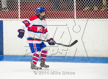 Thumbnail 1 in Mount St. Charles Academy vs Bishop Guertin (Mount St. Charles Holiday Face-Off) photogallery.