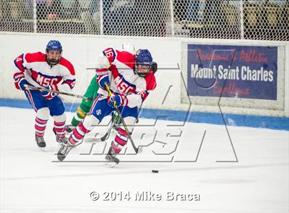 Thumbnail 3 in Mount St. Charles Academy vs Bishop Guertin (Mount St. Charles Holiday Face-Off) photogallery.
