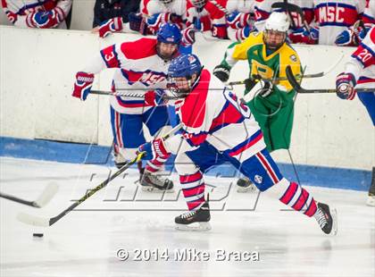 Thumbnail 1 in Mount St. Charles Academy vs Bishop Guertin (Mount St. Charles Holiday Face-Off) photogallery.