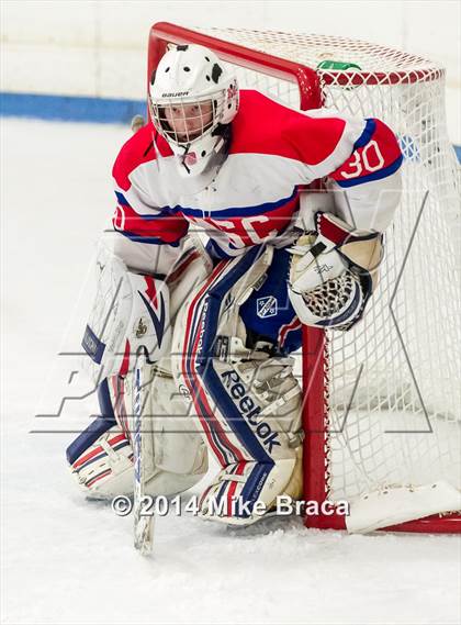 Thumbnail 1 in Mount St. Charles Academy vs Bishop Guertin (Mount St. Charles Holiday Face-Off) photogallery.