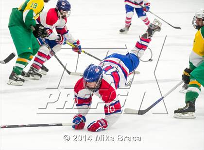 Thumbnail 1 in Mount St. Charles Academy vs Bishop Guertin (Mount St. Charles Holiday Face-Off) photogallery.