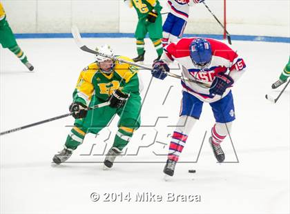 Thumbnail 2 in Mount St. Charles Academy vs Bishop Guertin (Mount St. Charles Holiday Face-Off) photogallery.