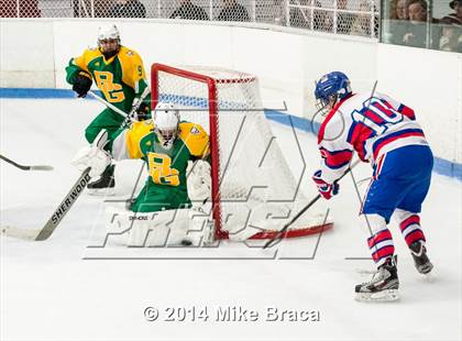 Thumbnail 1 in Mount St. Charles Academy vs Bishop Guertin (Mount St. Charles Holiday Face-Off) photogallery.