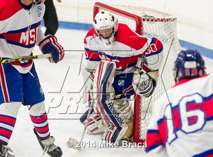 Thumbnail 2 in Mount St. Charles Academy vs Bishop Guertin (Mount St. Charles Holiday Face-Off) photogallery.