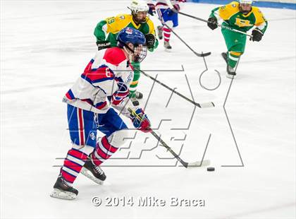 Thumbnail 1 in Mount St. Charles Academy vs Bishop Guertin (Mount St. Charles Holiday Face-Off) photogallery.