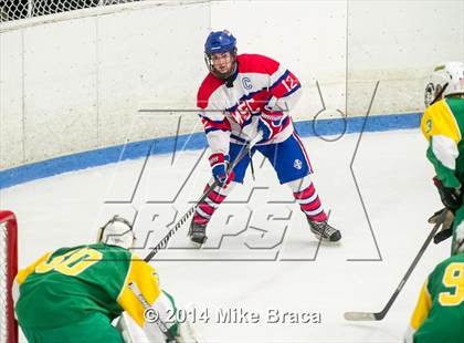 Thumbnail 1 in Mount St. Charles Academy vs Bishop Guertin (Mount St. Charles Holiday Face-Off) photogallery.