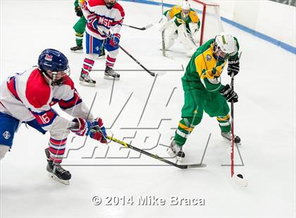 Thumbnail 3 in Mount St. Charles Academy vs Bishop Guertin (Mount St. Charles Holiday Face-Off) photogallery.