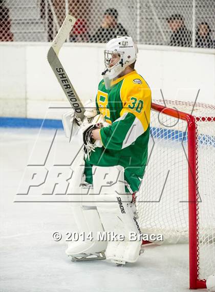 Thumbnail 1 in Mount St. Charles Academy vs Bishop Guertin (Mount St. Charles Holiday Face-Off) photogallery.