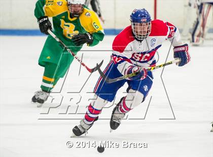 Thumbnail 2 in Mount St. Charles Academy vs Bishop Guertin (Mount St. Charles Holiday Face-Off) photogallery.