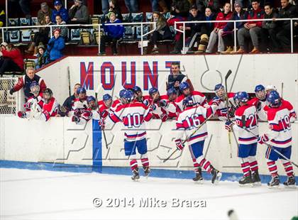 Thumbnail 2 in Mount St. Charles Academy vs Bishop Guertin (Mount St. Charles Holiday Face-Off) photogallery.