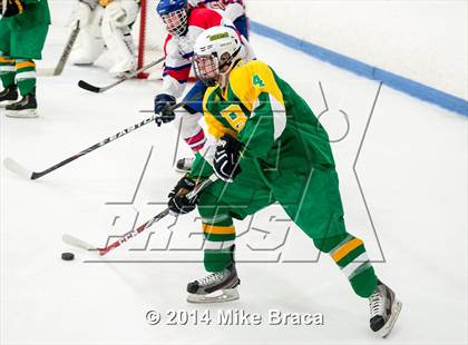 Thumbnail 1 in Mount St. Charles Academy vs Bishop Guertin (Mount St. Charles Holiday Face-Off) photogallery.