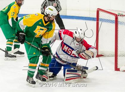 Thumbnail 1 in Mount St. Charles Academy vs Bishop Guertin (Mount St. Charles Holiday Face-Off) photogallery.