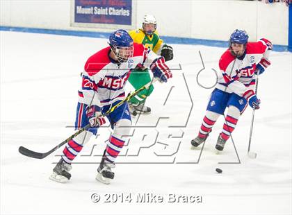 Thumbnail 1 in Mount St. Charles Academy vs Bishop Guertin (Mount St. Charles Holiday Face-Off) photogallery.
