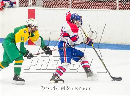 Thumbnail 1 in Mount St. Charles Academy vs Bishop Guertin (Mount St. Charles Holiday Face-Off) photogallery.