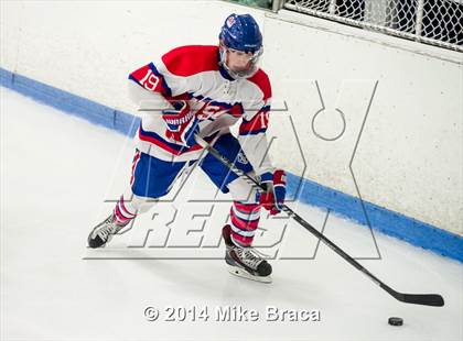Thumbnail 2 in Mount St. Charles Academy vs Bishop Guertin (Mount St. Charles Holiday Face-Off) photogallery.