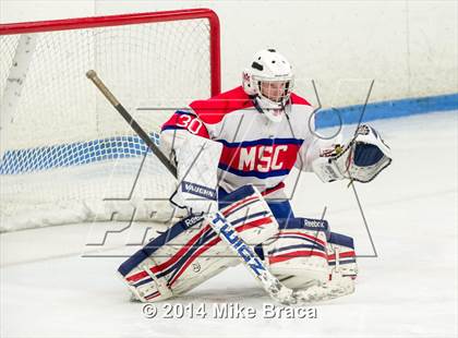 Thumbnail 1 in Mount St. Charles Academy vs Bishop Guertin (Mount St. Charles Holiday Face-Off) photogallery.